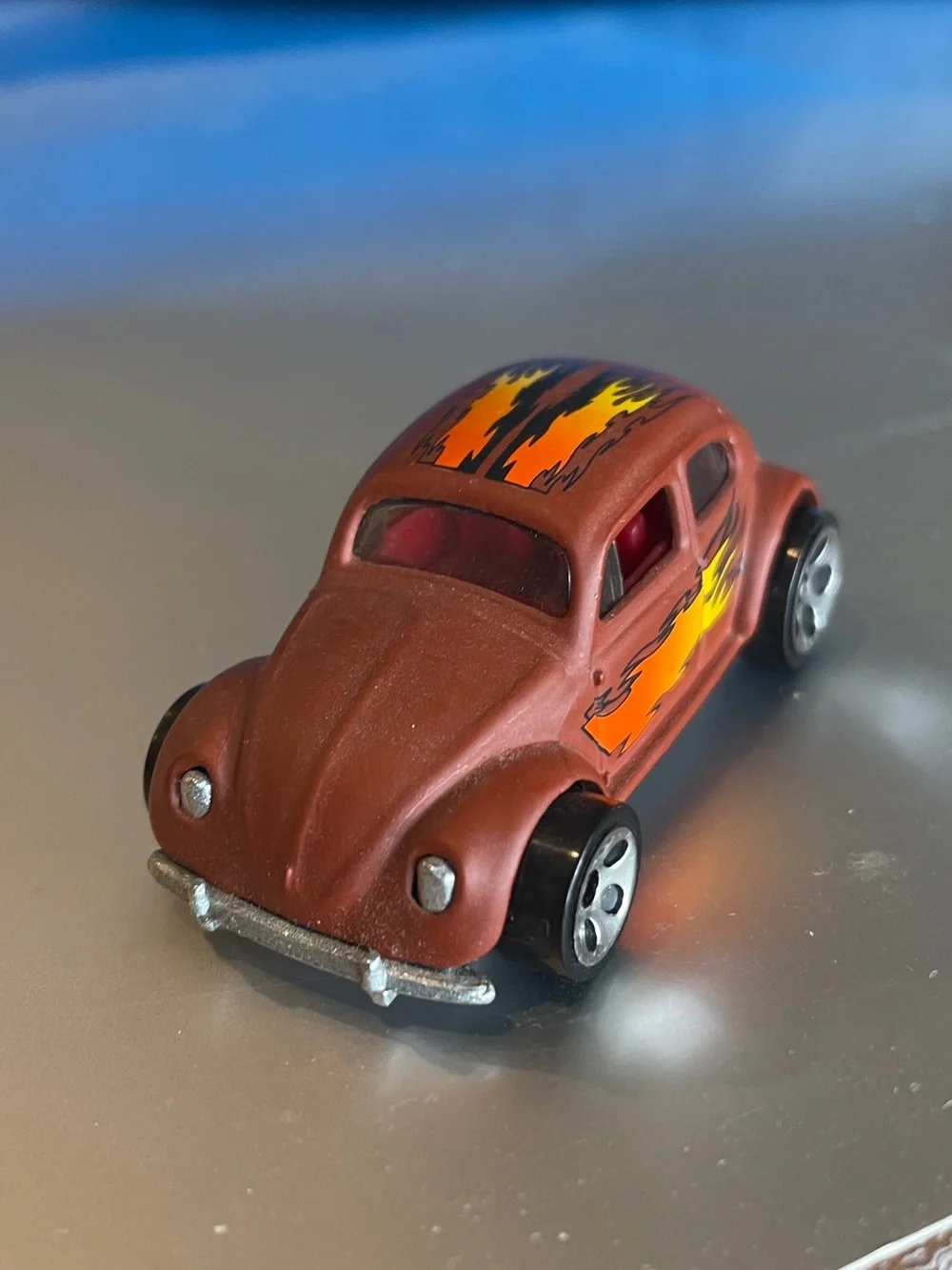 Hot Wheels CUSTOM  Brown VW Bug Volkswagen Beetle 1988